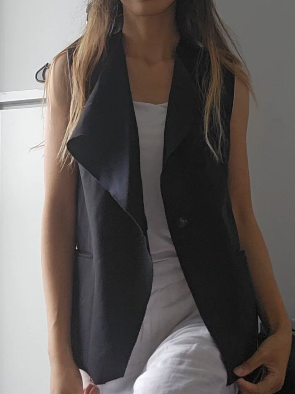 Helmut Lang vest. Very edgy